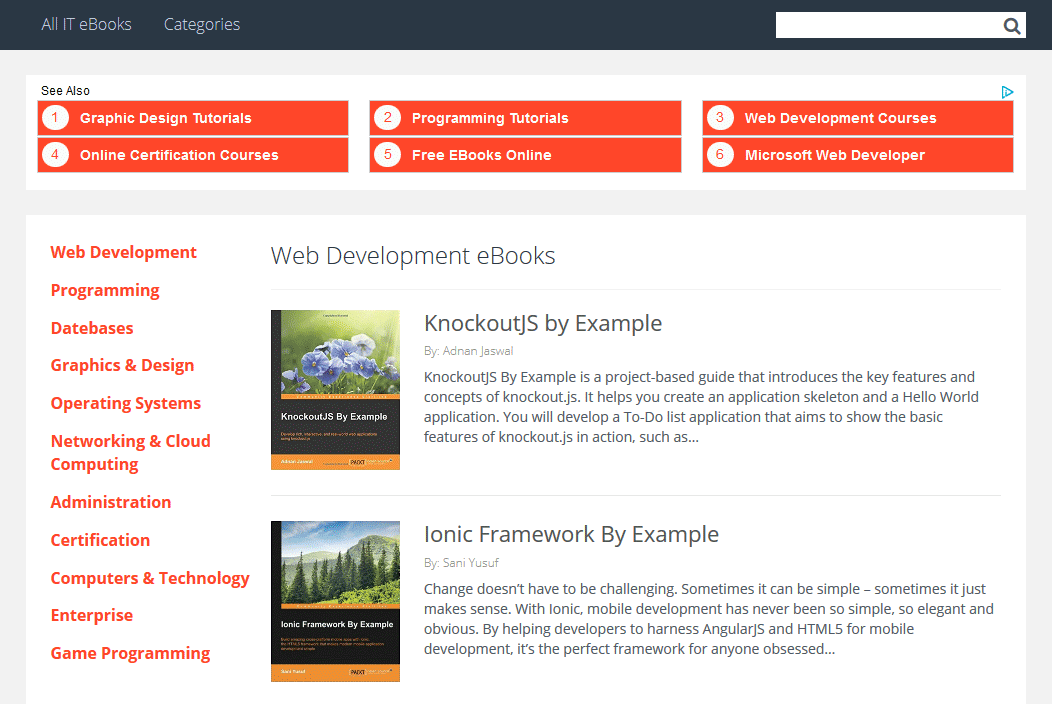 เว็บไซต์ All IT E-Books