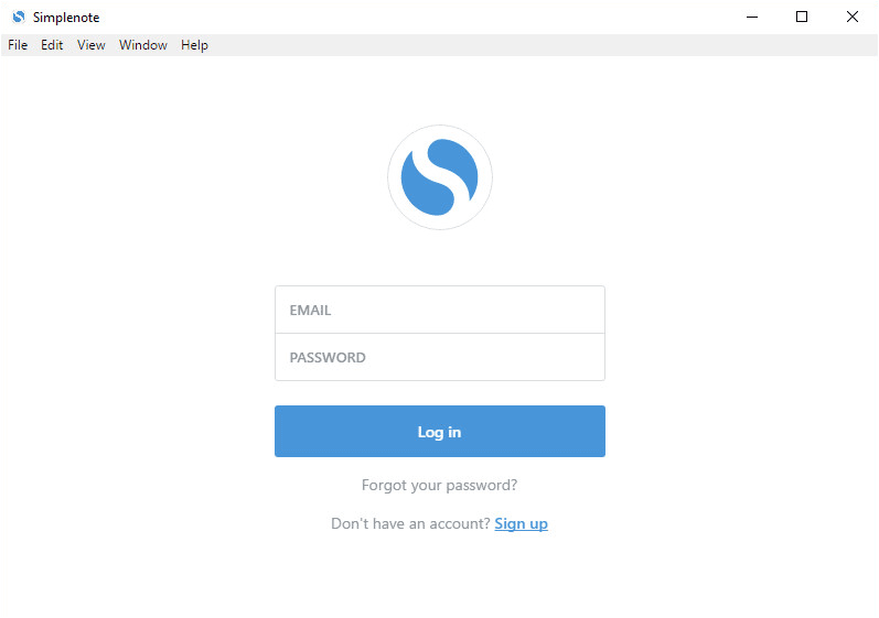 หน้าจอสำหรับ Sign In ก่อนใช้งาน